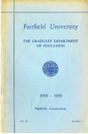 Graduate Department of Education - Course Catalog (1958-1959) by Fairfield University