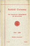 Graduate Department of Education - Course Catalog (1959-1960) by Fairfield University
