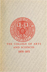 College of Arts and Sciences - Undergraduate Course Catalog (1970-1971)