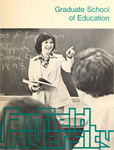 Graduate School of Education - Course Catalog (1979-1980) by Fairfield University