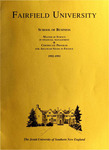 School of Business - Graduate Course Catalog (1992-1993) by Fairfield University