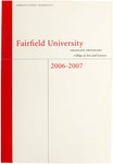College of Arts and Sciences - Graduate Course Catalog (2006-2007) by Fairfield University