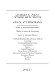 Charles F. Dolan School of Business - Graduate Course Catalog (2012-2013)