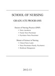 School of Nursing - Graduate Course Catalog (2012-2013) by Fairfield University