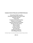 Graduate School of Education and Allied Professions - Course Catalog (2013-2014)
