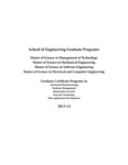School of Engineering - Graduate Course Catalog (2013-2014)