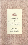 Chronicles of Fairfield University (1942 - 1992). Book 2: An Era of Steady Growth and Change. by George B. Baehr Ph.D.