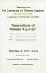 Innovations of Thomas Aquinas by Fairfield University