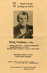 Evenings of music - Erik Friedman by Fairfield University