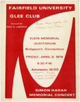 Simon Harak memorial concert - Fairfield University Glee Club by Fairfield University