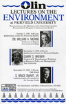 Three lectures on the dilemmas of the natural environment - 1987 by Fairfield University