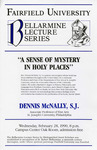 A sense of mystery in holy places - Rev. Dennis McNally, S.J.