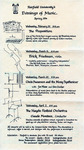 Evenings of music - Spring 1974 by Fairfield University