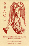 Peace: liturgy of lessons and carols - Advent Eucharist (1991) by Fairfield University