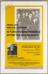 Primo Levi and the Germans: Is Forgiveness Possible After the Holocaust?