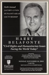 Civil Rights and Humanitarian Issues Facing the World Today by Harry G. Belafonte