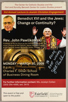 Benedict XVI and the Jews: Change or Continuity? by John T. Pawlikowski