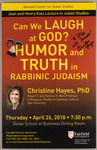 Can We Laugh at God? Humor and Truth in Rabbinic Judaism by Christine E. Hayes