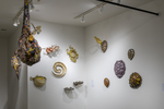Installation image of the exhibition Streaming: Sculpture by Christy Rupp by Fairfield University Art Museum