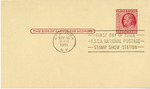 2 cent Franklin preprinted postcard ASDA national postage stamp show by Gerard M. Landrey S.J.