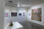 Installation image of the exhibition For Which It Stands… by Fairfield University Art Museum