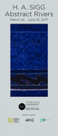 H. A Sigg: Abstract Rivers Pull-up Banner by Fairfield University Art Museum