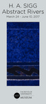 H. A Sigg: Abstract Rivers Foyer Banner by Fairfield University Art Museum