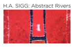 H. A Sigg: Abstract Rivers Postcard by Fairfield University Art Museum