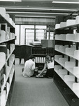 Staff workers in Nyselius Library, Reference Section
