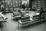 Nyselius Library, Reading Lounge, facing brass grate divider