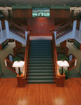 DiMenna-Nyselius Library, view of the grand stairs
