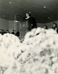 William T. Heagney, Jr. at podium, Commencement 1951