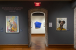 Installation image from the exhibition In Their Element(s): Women Artists Across Media by Fairfield University Art Museum