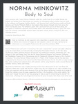 Norma Minkowitz: Body to Soul - Introductory Panel by Fairfield University Art Museum