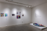 Installation image for exhibition Stitching Time by Fairfield University Art Museum