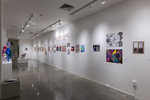 Installation image for exhibition Stitching Time by Fairfield University Art Museum