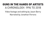 #UNLOAD: Guns in the Hands of Artists Film Monitor Wall Panel by Fairfield University Art Museum