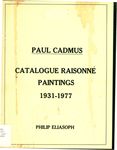 Paul Cadmus : catalogue raisonné, paintings, 1931-1977 by Philip Eliasoph