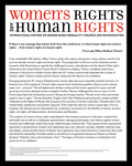 Women's Rights are Human Rights - Introductory Panels